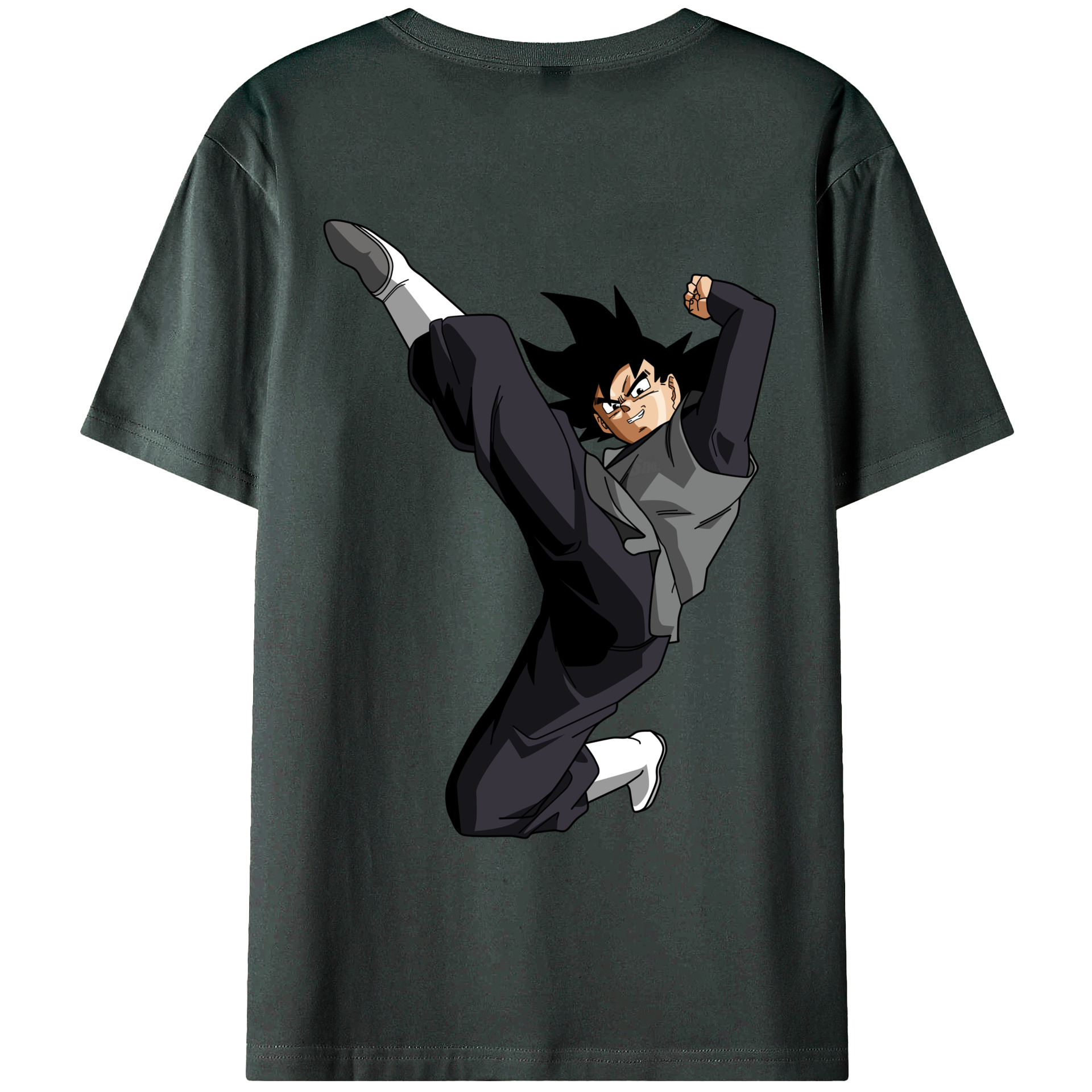 （画像用） ドラゴンボール ベジータ四世（Bejīta Yonsei）DRAGON BALL Vegeta IV 綿100％ メンズ半袖Tシャツ（バックプリント） 通気性
